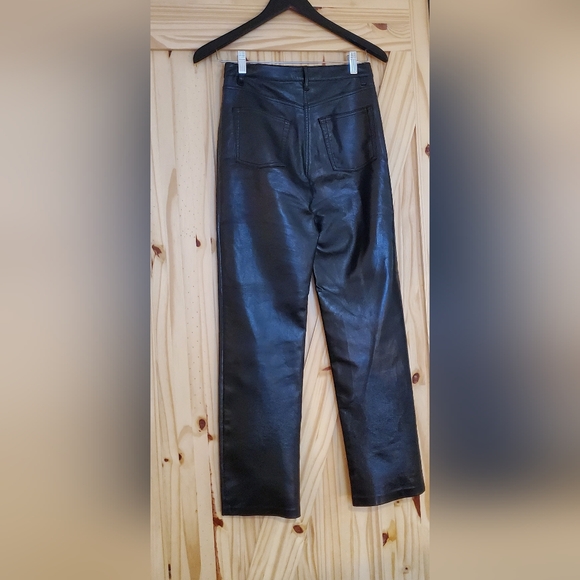 Aritzia Wilfred Size 2 Black Vegan Leather The Melina Pant - Picture 4 of 9